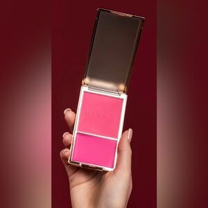 BISHA Dual-Pan Cream Blush - Bright Rose & Hot Pink Dubai